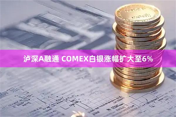 泸深A融通 COMEX白银涨幅扩大至6%