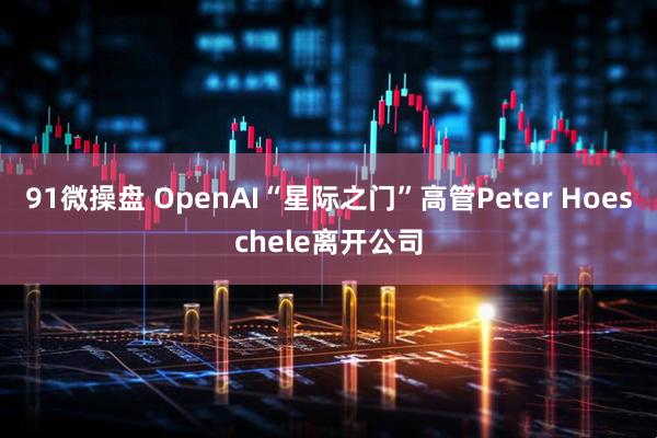 91微操盘 OpenAI“星际之门”高管Peter Hoeschele离开公司