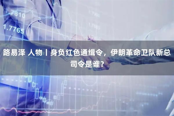 路易泽 人物丨身负红色通缉令,伊朗革命卫队新总司令是谁?