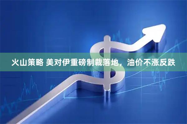 火山策略 美对伊重磅制裁落地，油价不涨反跌